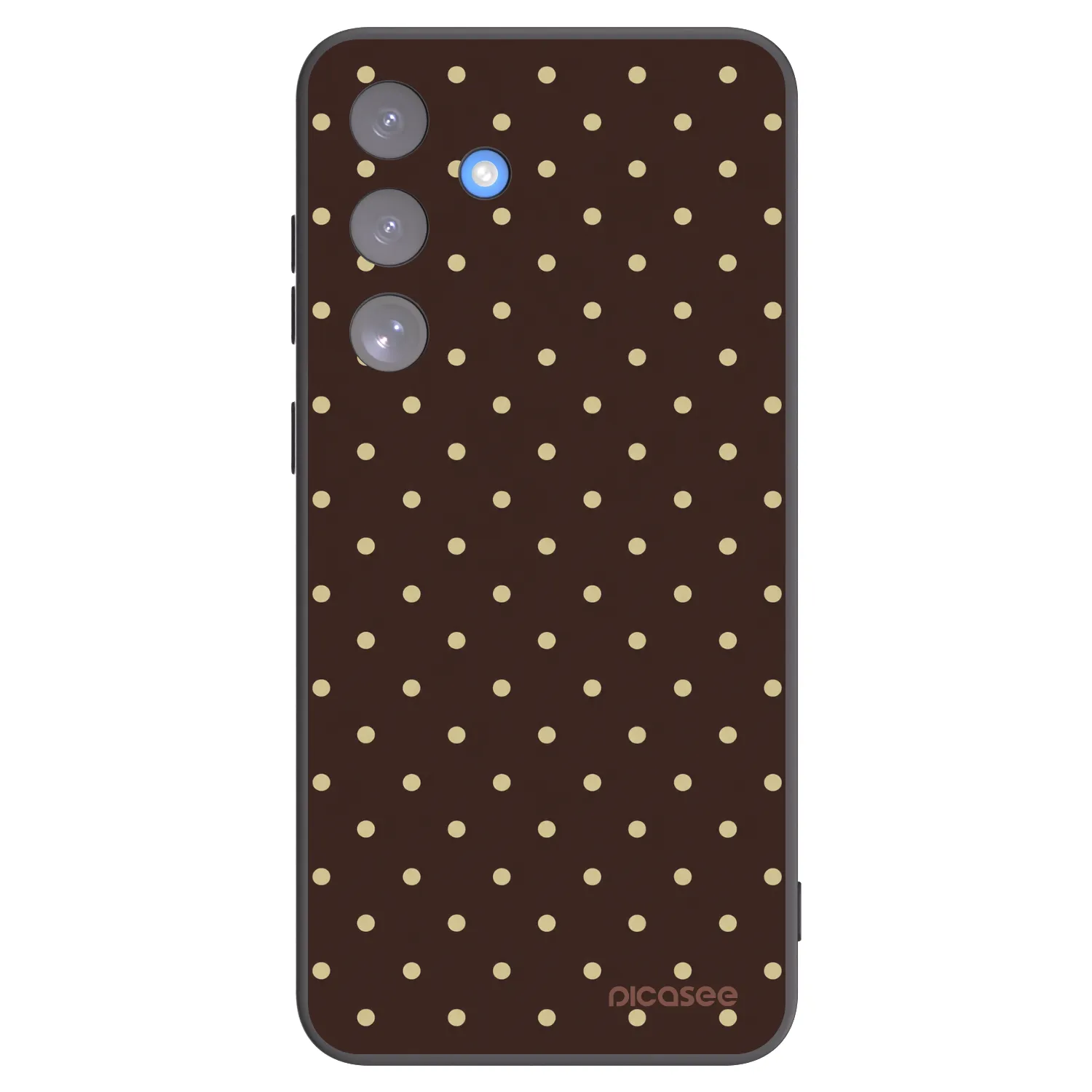 Picasee husă neagră din silicon pentru Samsung Galaxy S25 FE 5G - Vanilla Dots & Chocolate