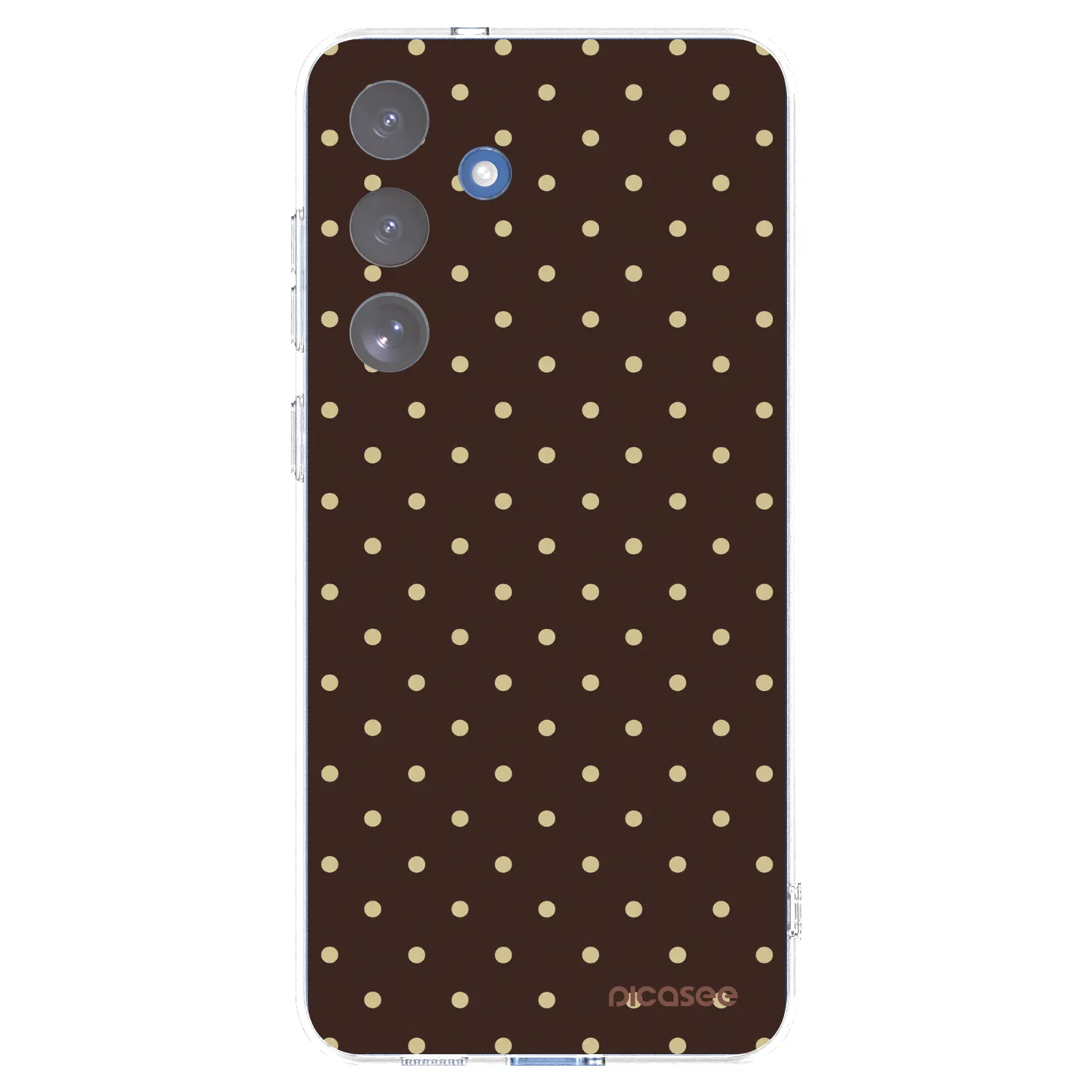 Picasee husă transparentă din silicon pentru Samsung Galaxy S25 FE 5G - Vanilla Dots & Chocolate
