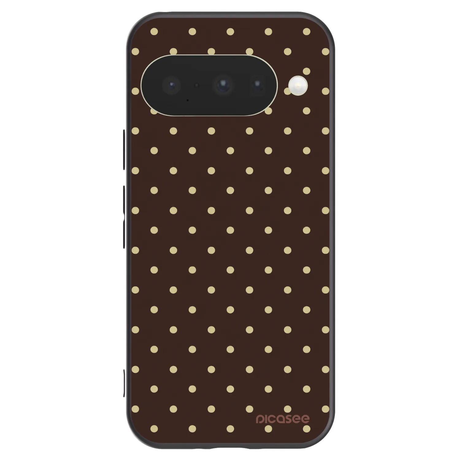 Picasee husă neagră din silicon pentru Google Pixel 10 - Vanilla Dots & Chocolate