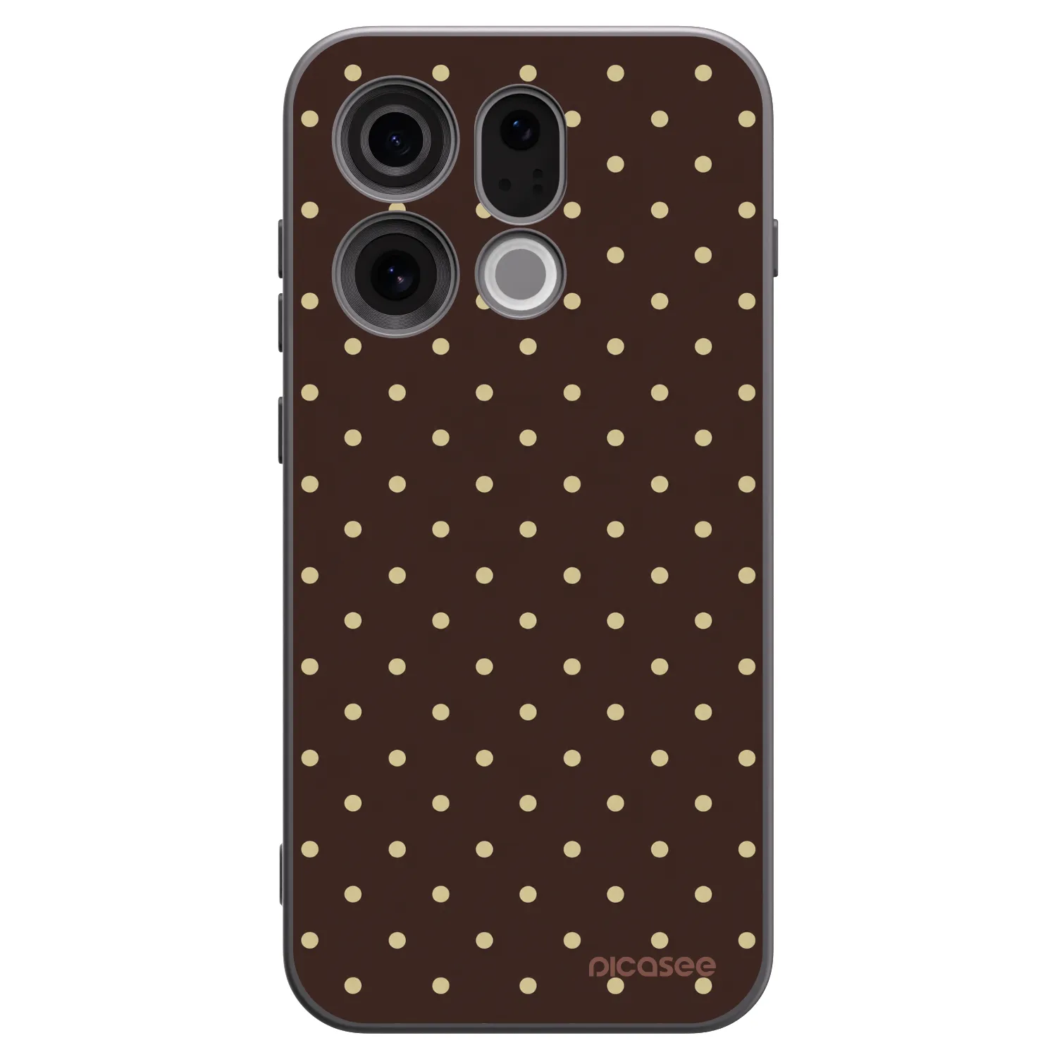 Picasee husă neagră din silicon pentru OPPO Find X9 - Vanilla Dots & Chocolate