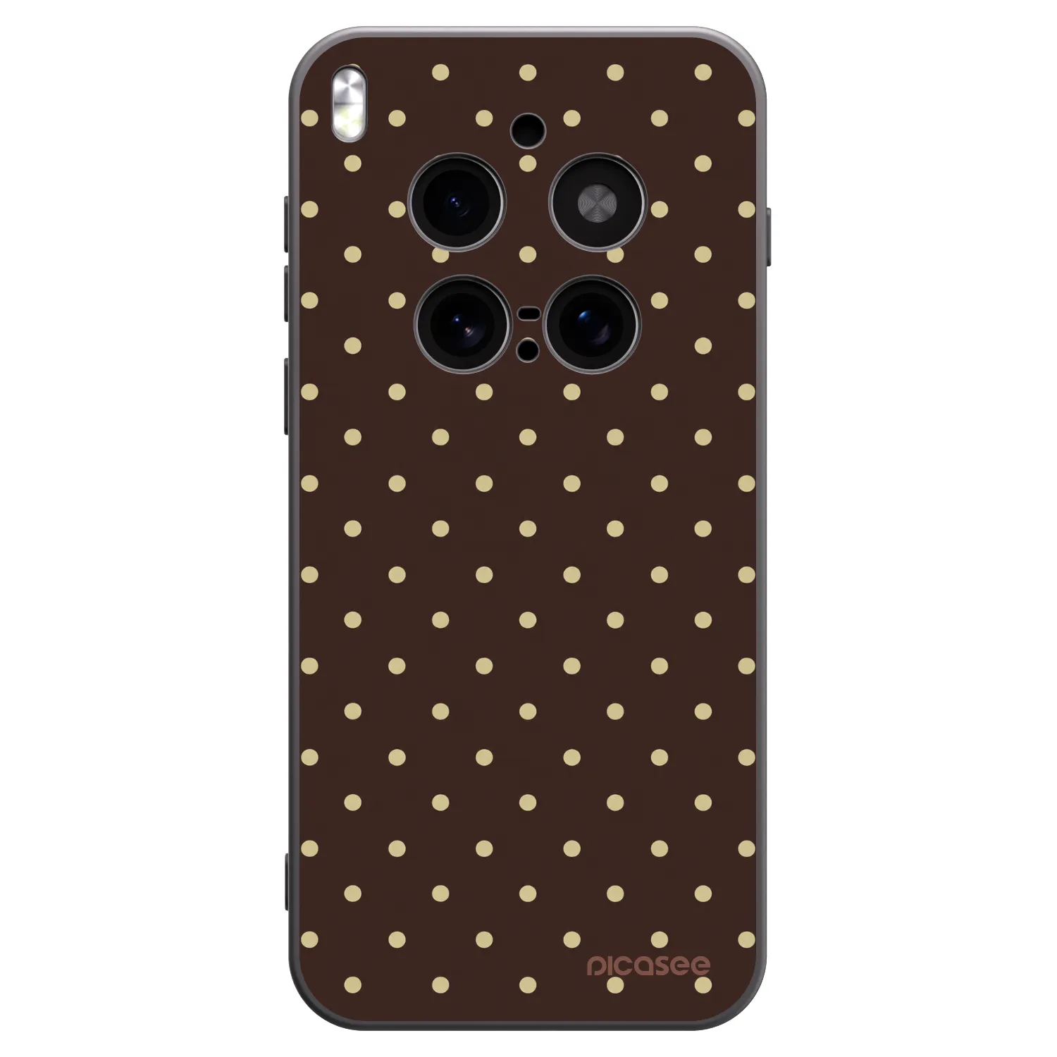 Picasee husă neagră din silicon pentru Vivo X300 Pro - Vanilla Dots & Chocolate