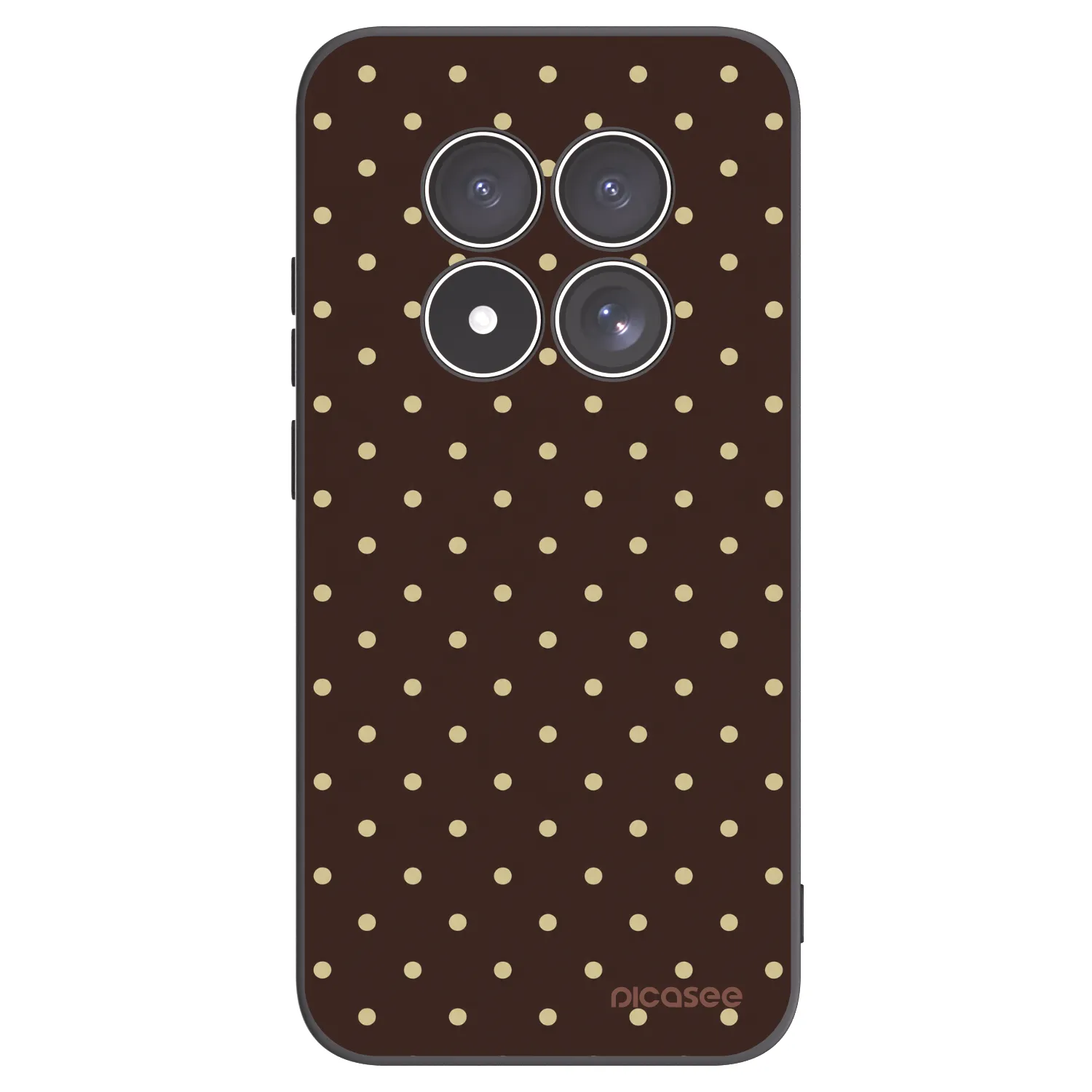 Picasee husă neagră din silicon pentru Xiaomi Redmi Note 15 Pro 5G - Vanilla Dots & Chocolate