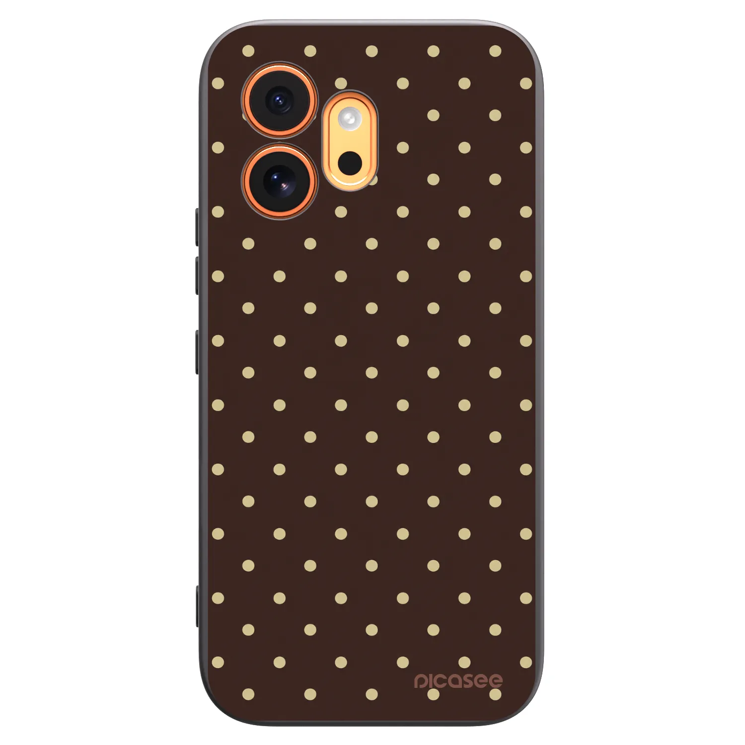 Picasee husă neagră din silicon pentru Honor 600 - Vanilla Dots & Chocolate