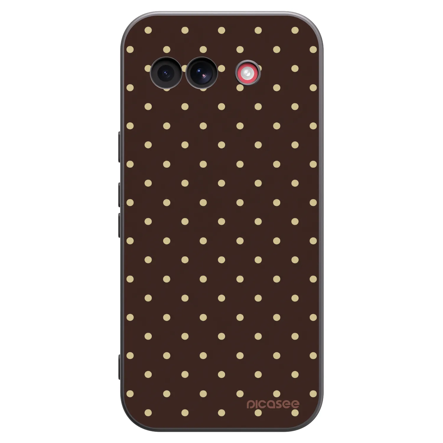 Picasee husă neagră din silicon pentru Google Pixel 10a - Vanilla Dots & Chocolate
