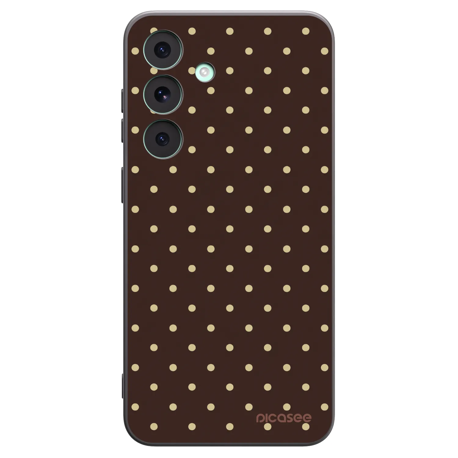 Picasee husă neagră din silicon pentru Samsung Galaxy S26 FE - Vanilla Dots & Chocolate
