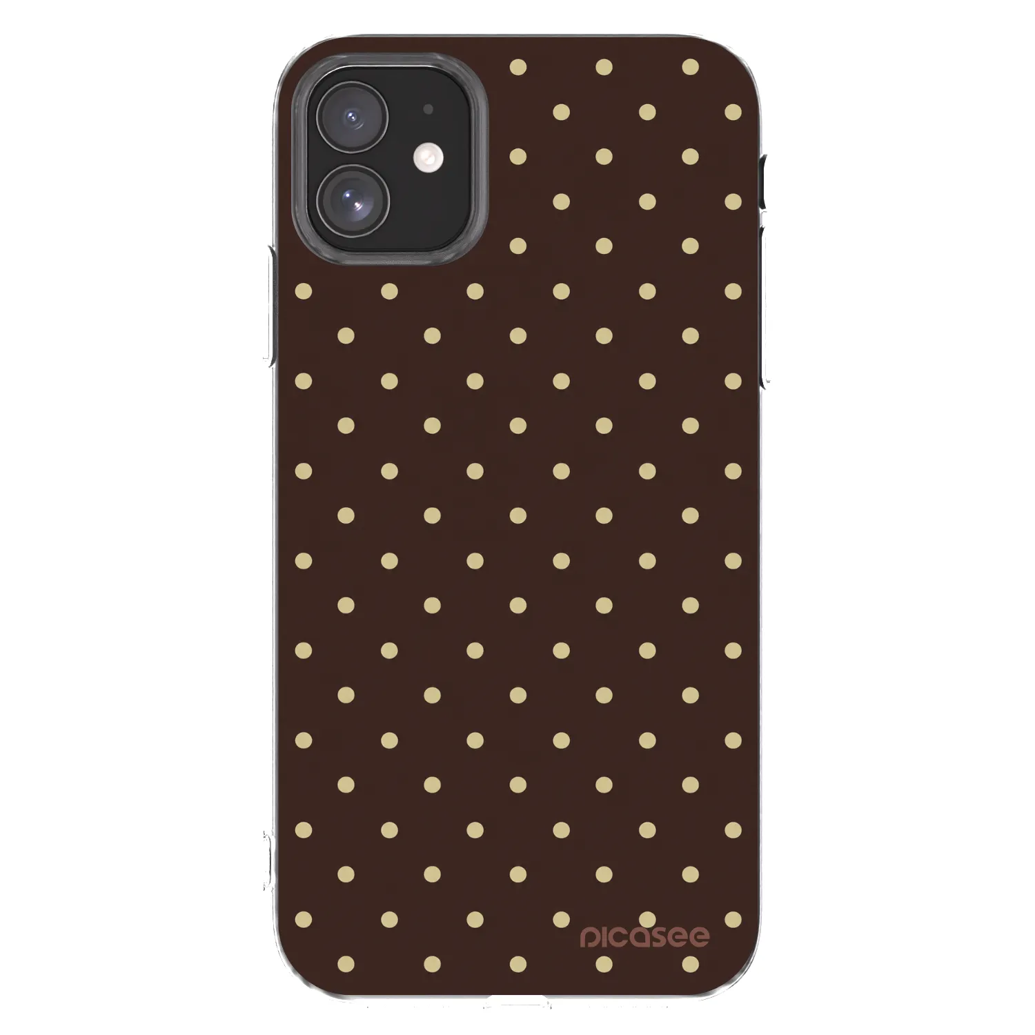 Picasee husă transparentă din silicon pentru Apple iPhone 11 - Vanilla Dots & Chocolate