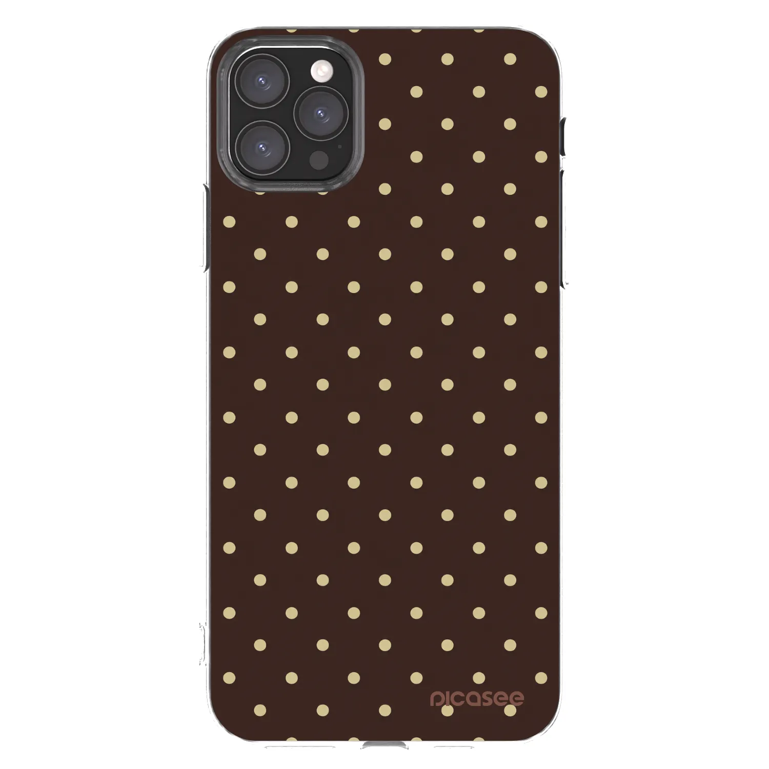 Picasee husă transparentă din silicon pentru Apple iPhone 11 Pro Max - Vanilla Dots & Chocolate