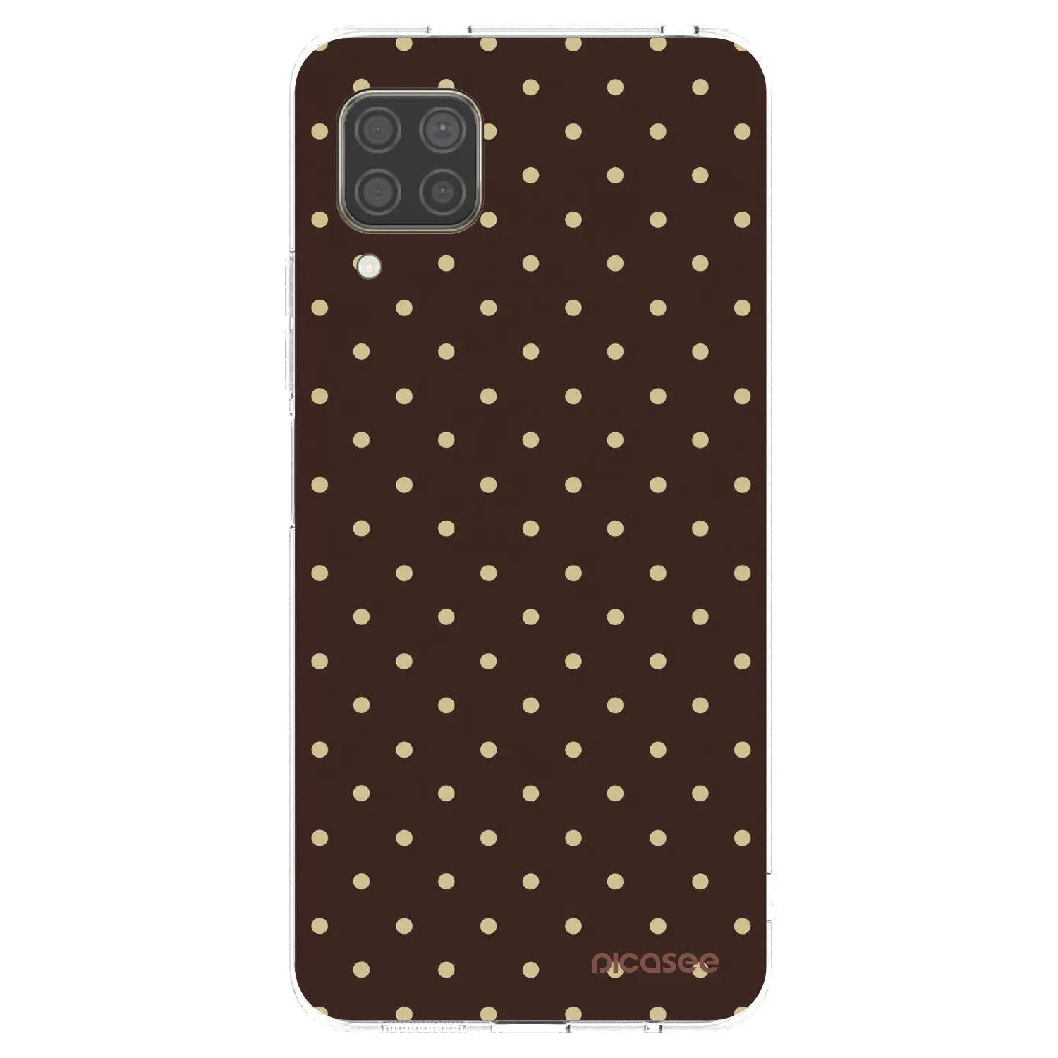 Picasee husă transparentă din silicon pentru Huawei P40 Lite - Vanilla Dots & Chocolate