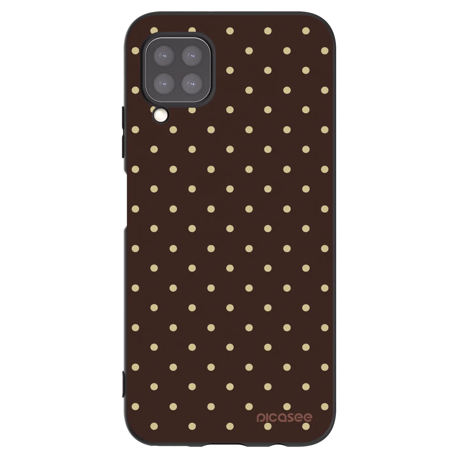 Picasee husă neagră din silicon pentru Huawei P40 Lite - Vanilla Dots & Chocolate