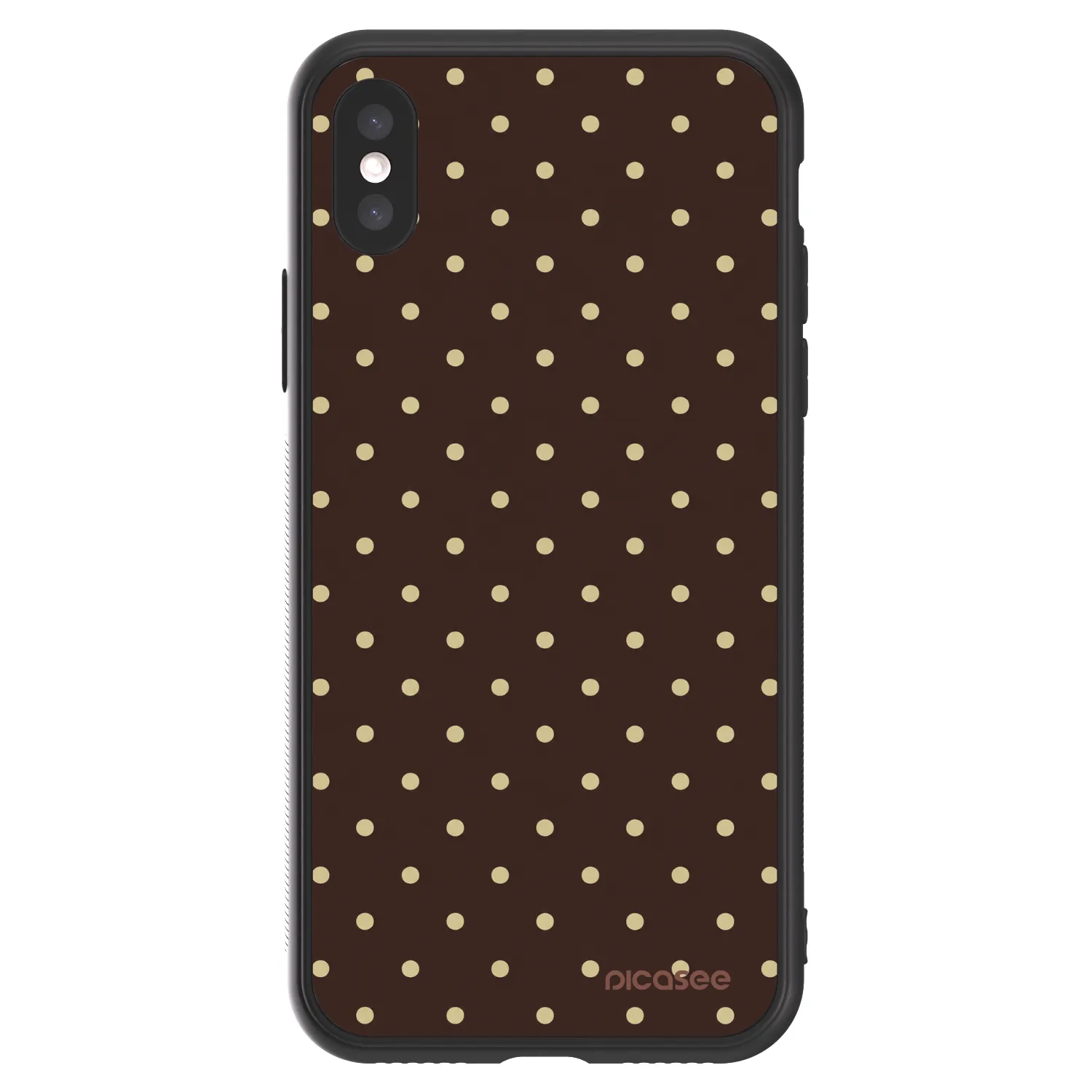 Picasee ULTIMATE CASE pentru Apple iPhone X/XS - Vanilla Dots & Chocolate