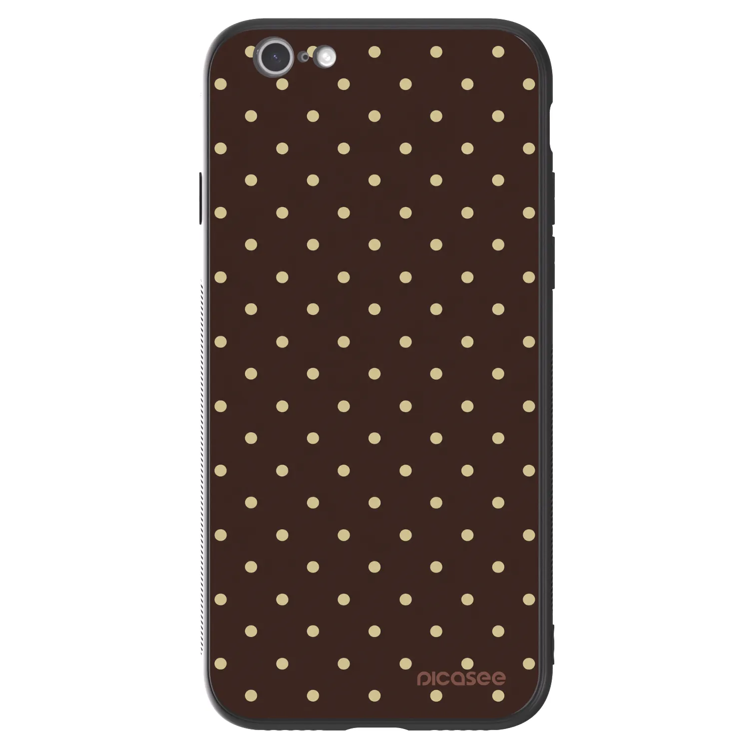 Picasee ULTIMATE CASE pentru Apple iPhone 6/6S - Vanilla Dots & Chocolate