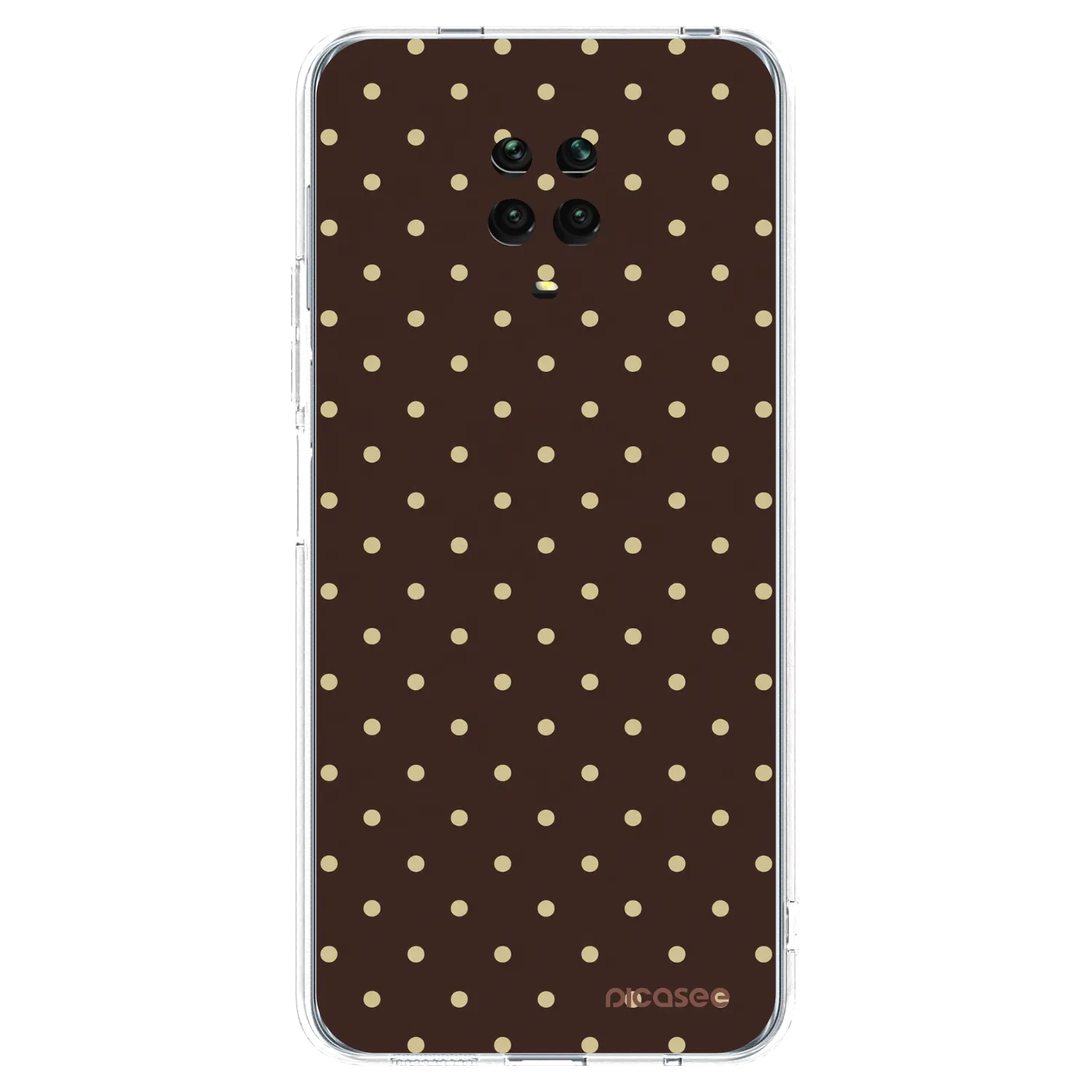 Picasee husă transparentă din silicon pentru Xiaomi Redmi Note 9S - Vanilla Dots & Chocolate