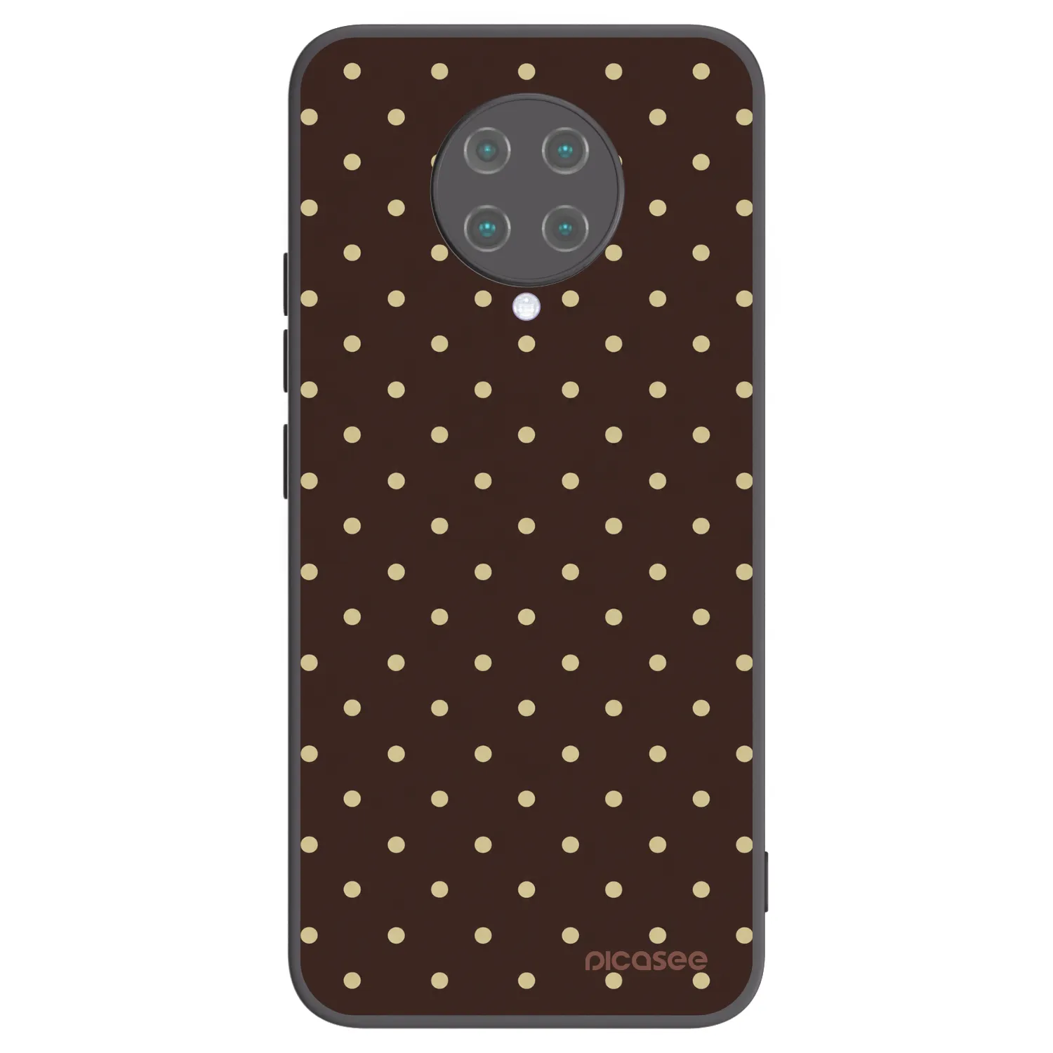 Picasee husă neagră din silicon pentru Xiaomi Poco F2 Pro - Vanilla Dots & Chocolate
