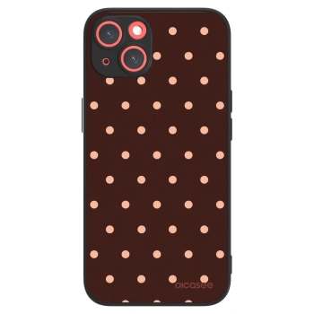 Picasee ULTIMATE CASE pentru Apple iPhone 13 - Peach Dots & Chocolate