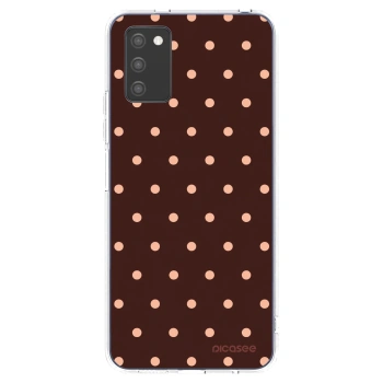 Husă pentru Samsung Galaxy A02s A025G - Peach Dots & Chocolate