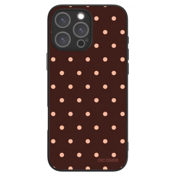 Picasee ULTIMATE CASE pentru Apple iPhone 16 Pro Max - Peach Dots & Chocolate