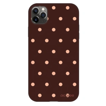 Husă pentru Apple iPhone 11 Pro Max - Peach Dots & Chocolate