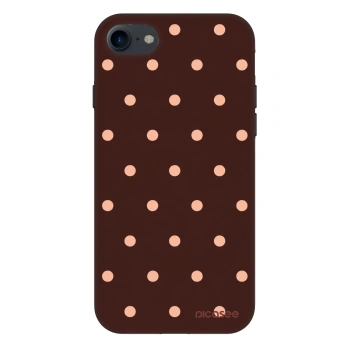 Husă pentru Apple iPhone 7 - Peach Dots & Chocolate