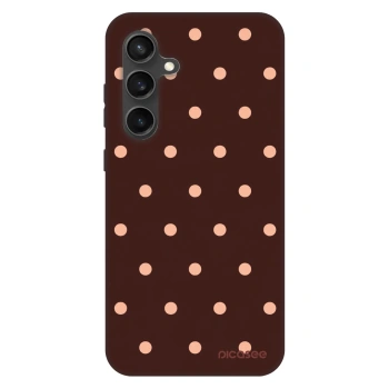 Husă pentru Samsung Galaxy S24 FE S721B - Peach Dots & Chocolate