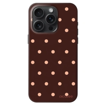 Husă pentru Apple iPhone 15 Pro - Peach Dots & Chocolate