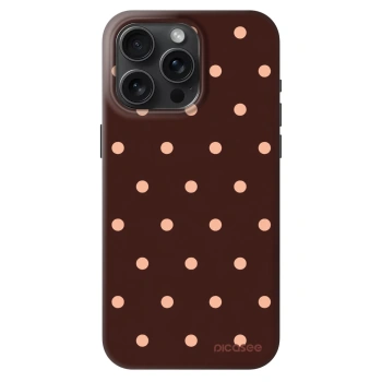 Husă pentru Apple iPhone 15 Pro Max - Peach Dots & Chocolate