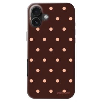 Husă pentru Apple iPhone 16 Plus - Peach Dots & Chocolate