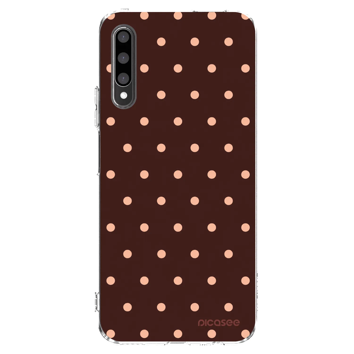Picasee husă transparentă din silicon pentru Honor 9X Pro - Peach Dots & Chocolate