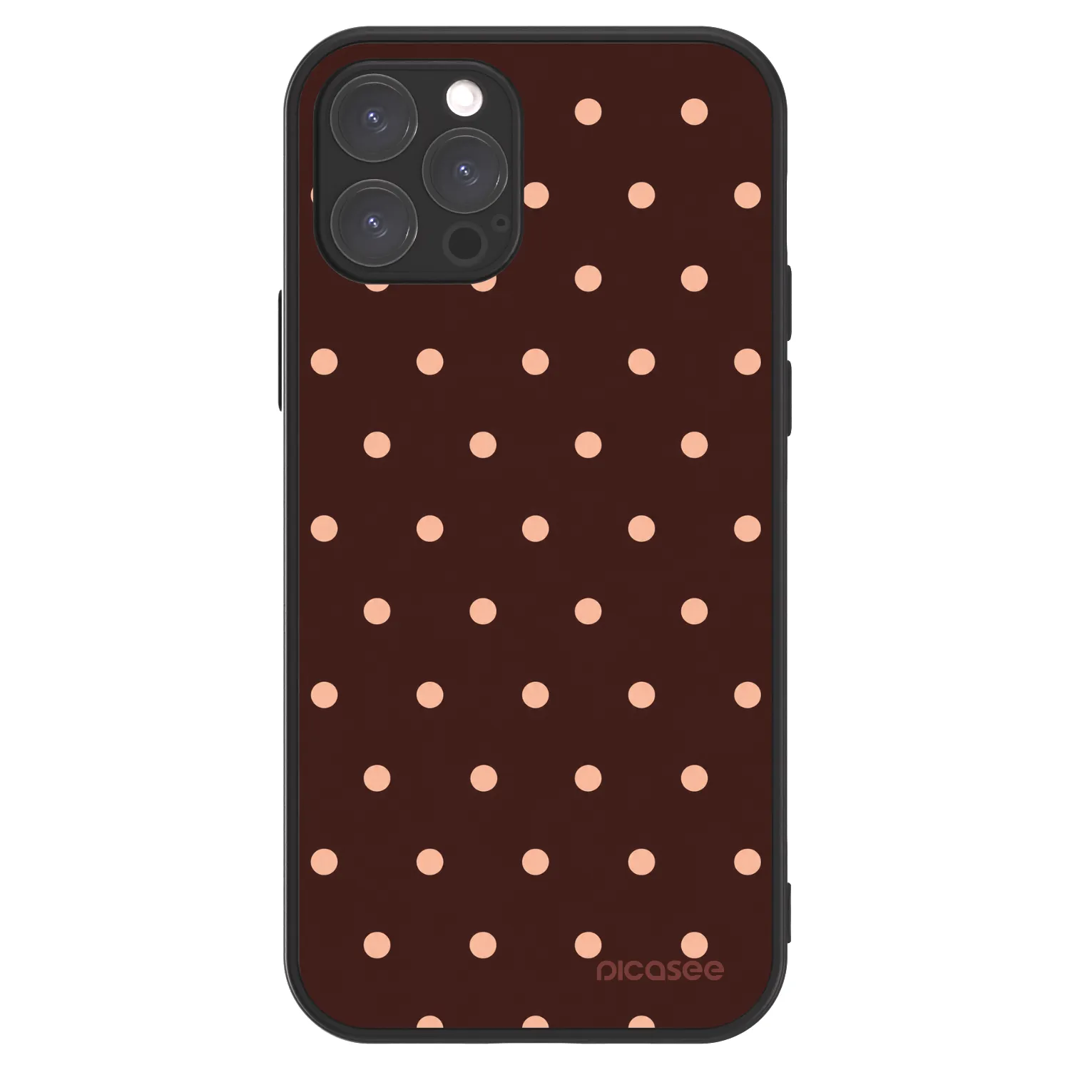 Picasee ULTIMATE CASE pentru Apple iPhone 12 Pro - Peach Dots & Chocolate