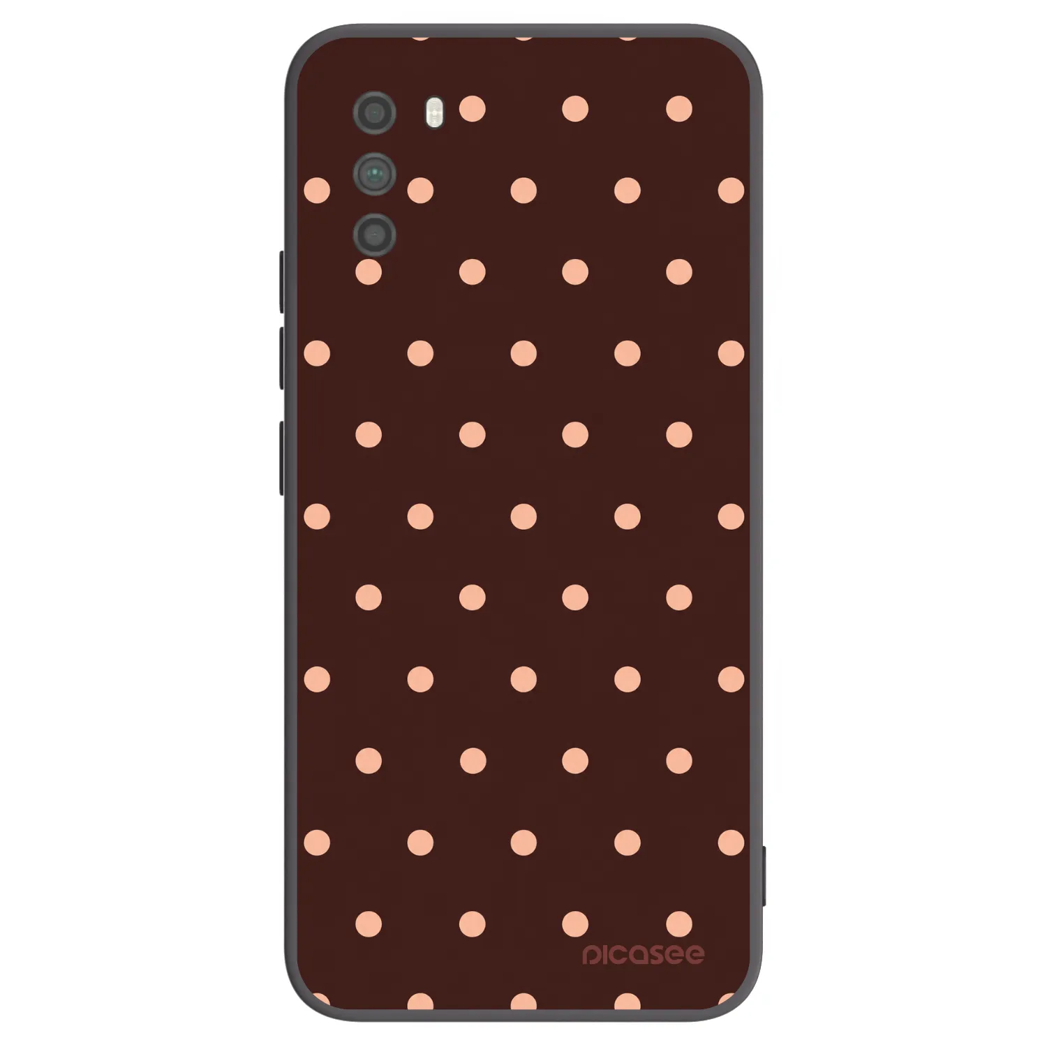 Picasee husă neagră din silicon pentru Xiaomi Poco M3 - Peach Dots & Chocolate