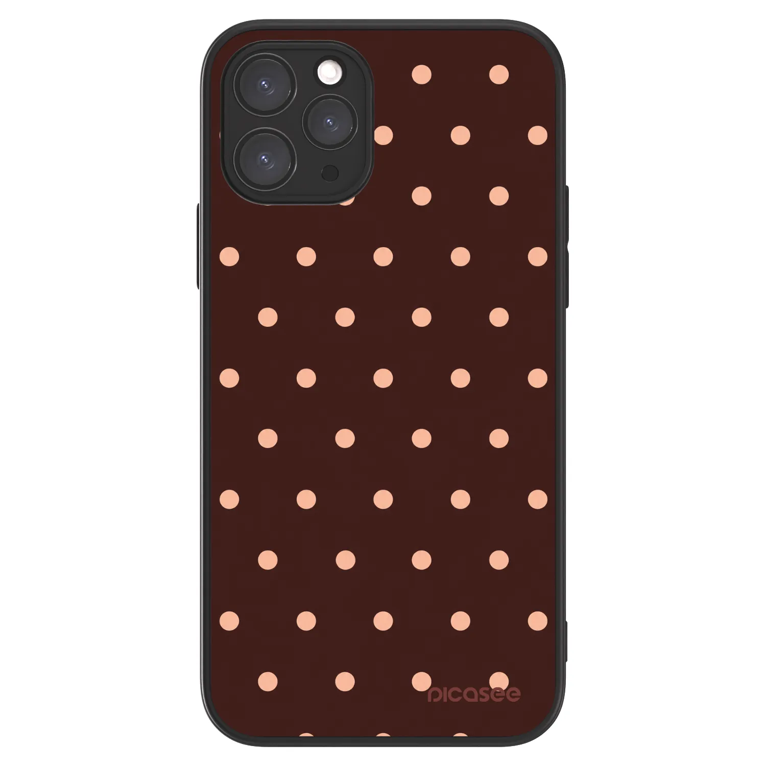 Picasee ULTIMATE CASE pentru Apple iPhone 11 Pro - Peach Dots & Chocolate