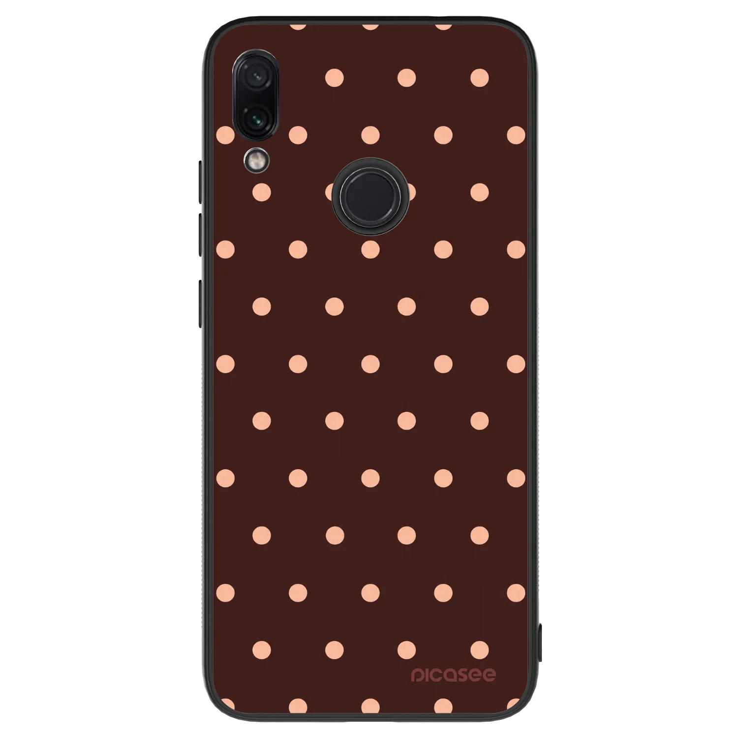 Picasee ULTIMATE CASE pentru Xiaomi Redmi Note 7 - Peach Dots & Chocolate
