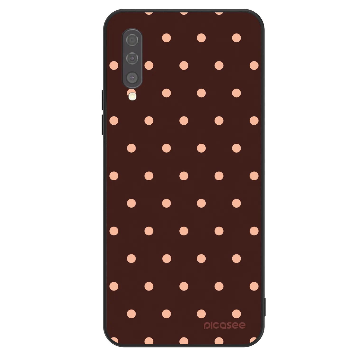 Picasee ULTIMATE CASE pentru Samsung Galaxy A50 A505F - Peach Dots & Chocolate