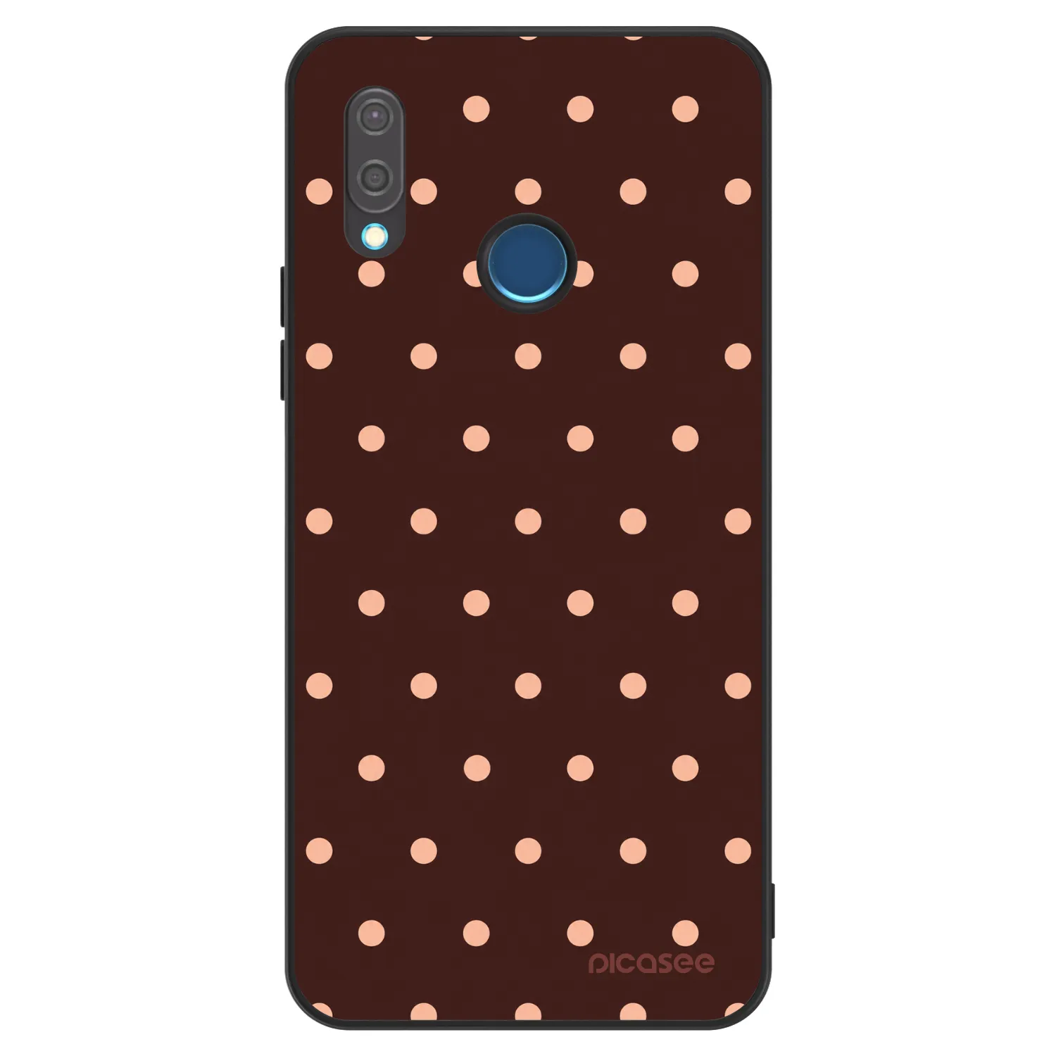 Picasee ULTIMATE CASE pentru Huawei P20 Lite - Peach Dots & Chocolate