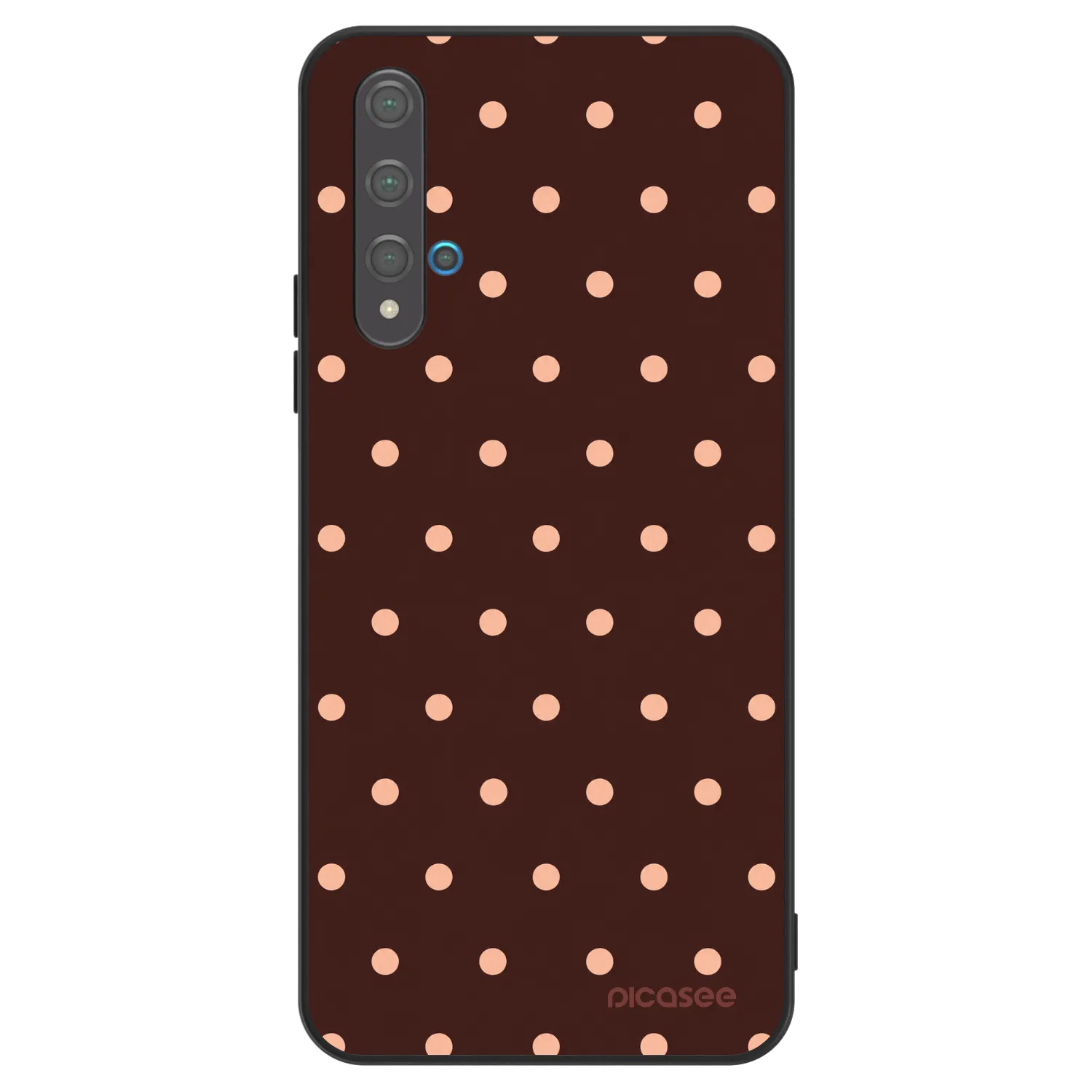 Picasee ULTIMATE CASE pentru Huawei Nova 5T - Peach Dots & Chocolate