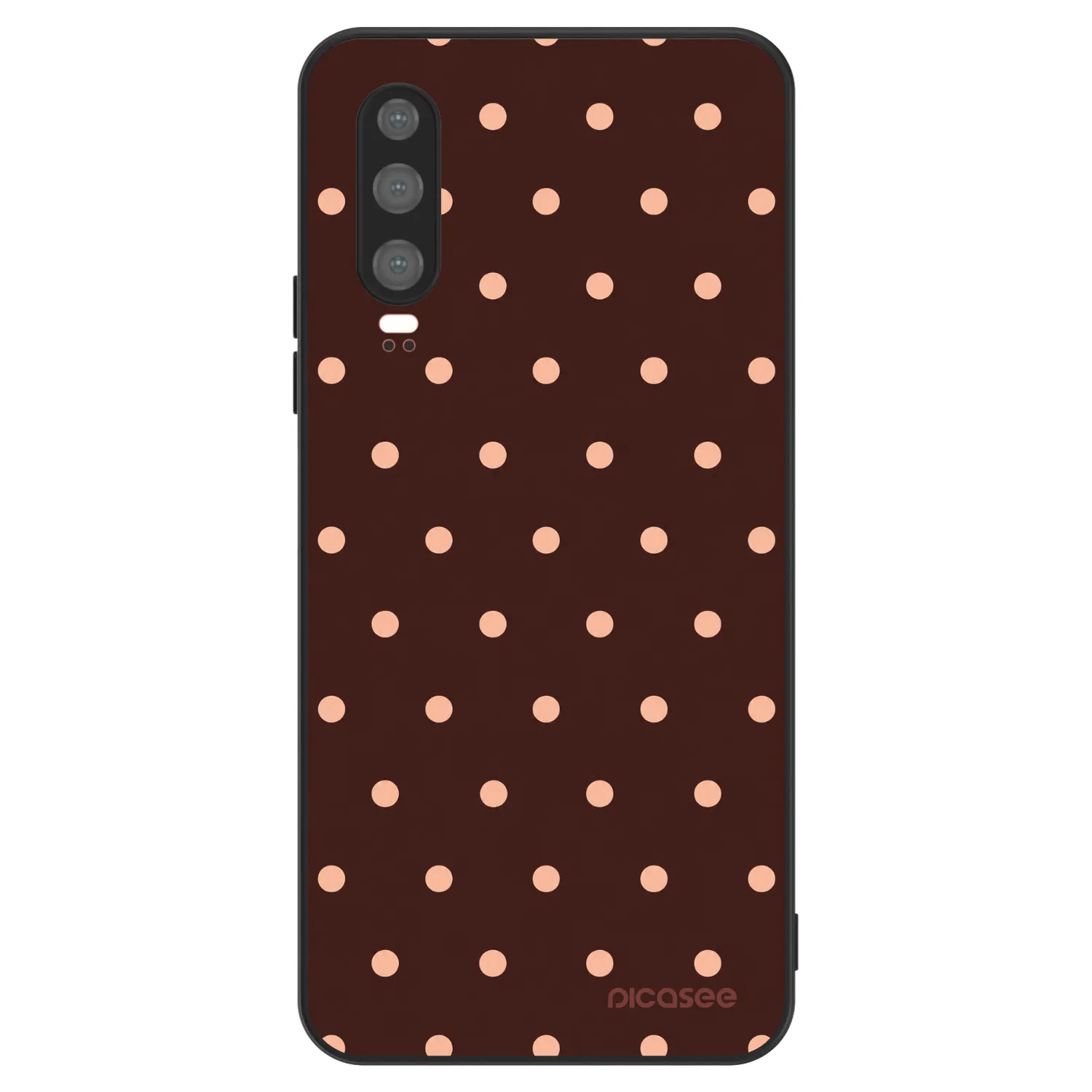 Picasee ULTIMATE CASE pentru Huawei P30 - Peach Dots & Chocolate