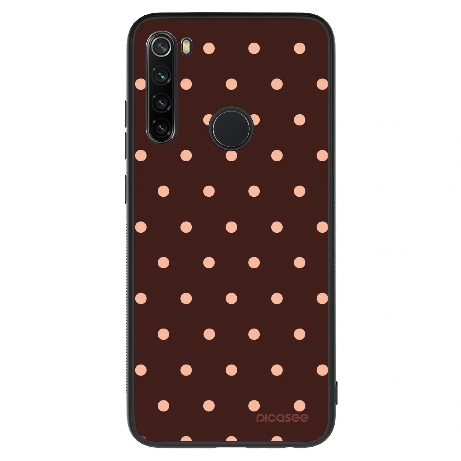 Picasee ULTIMATE CASE pentru Xiaomi Redmi Note 8 - Peach Dots & Chocolate