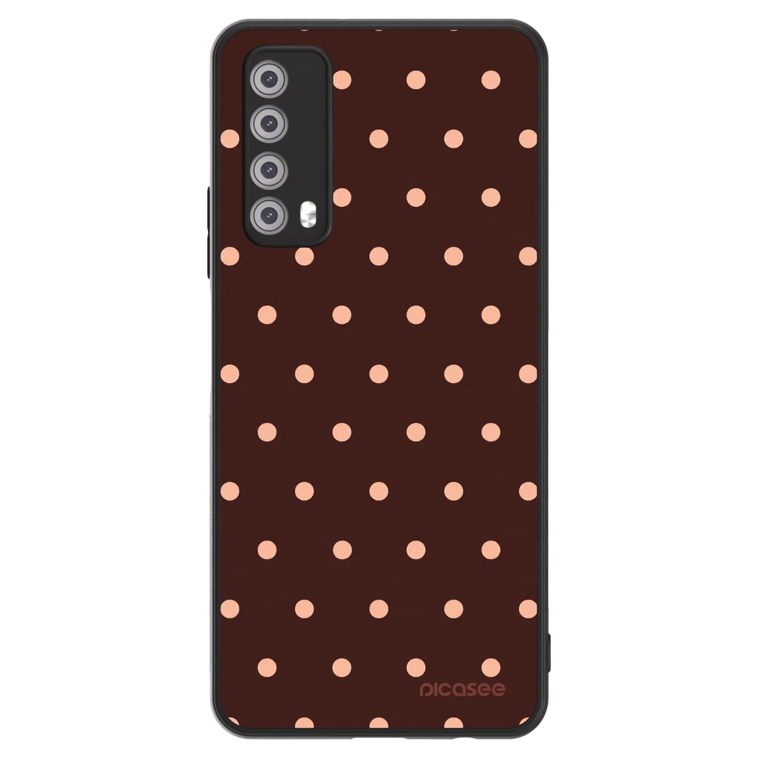 Picasee ULTIMATE CASE pentru Huawei P Smart 2021 - Peach Dots & Chocolate