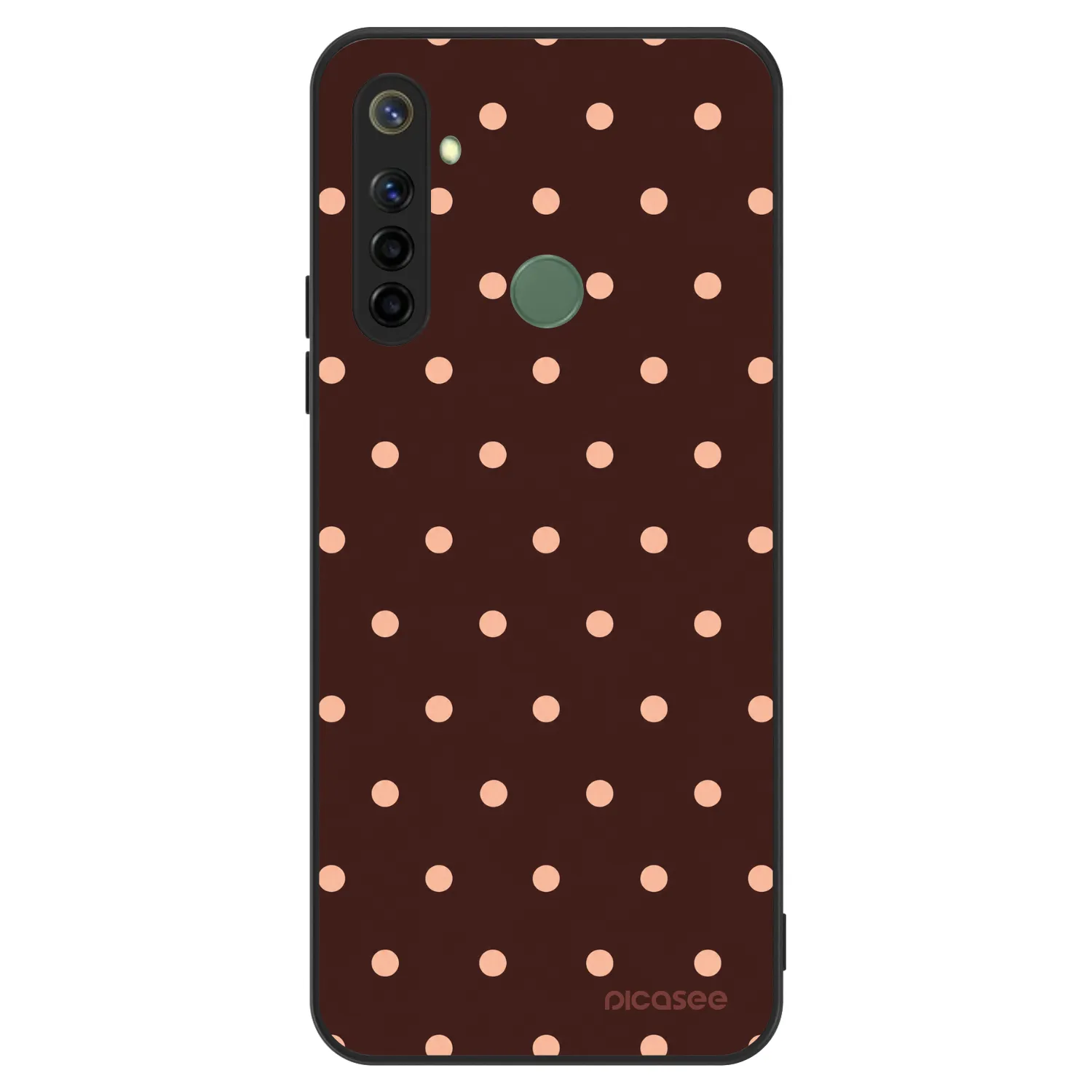 Picasee ULTIMATE CASE pentru Realme 6i - Peach Dots & Chocolate
