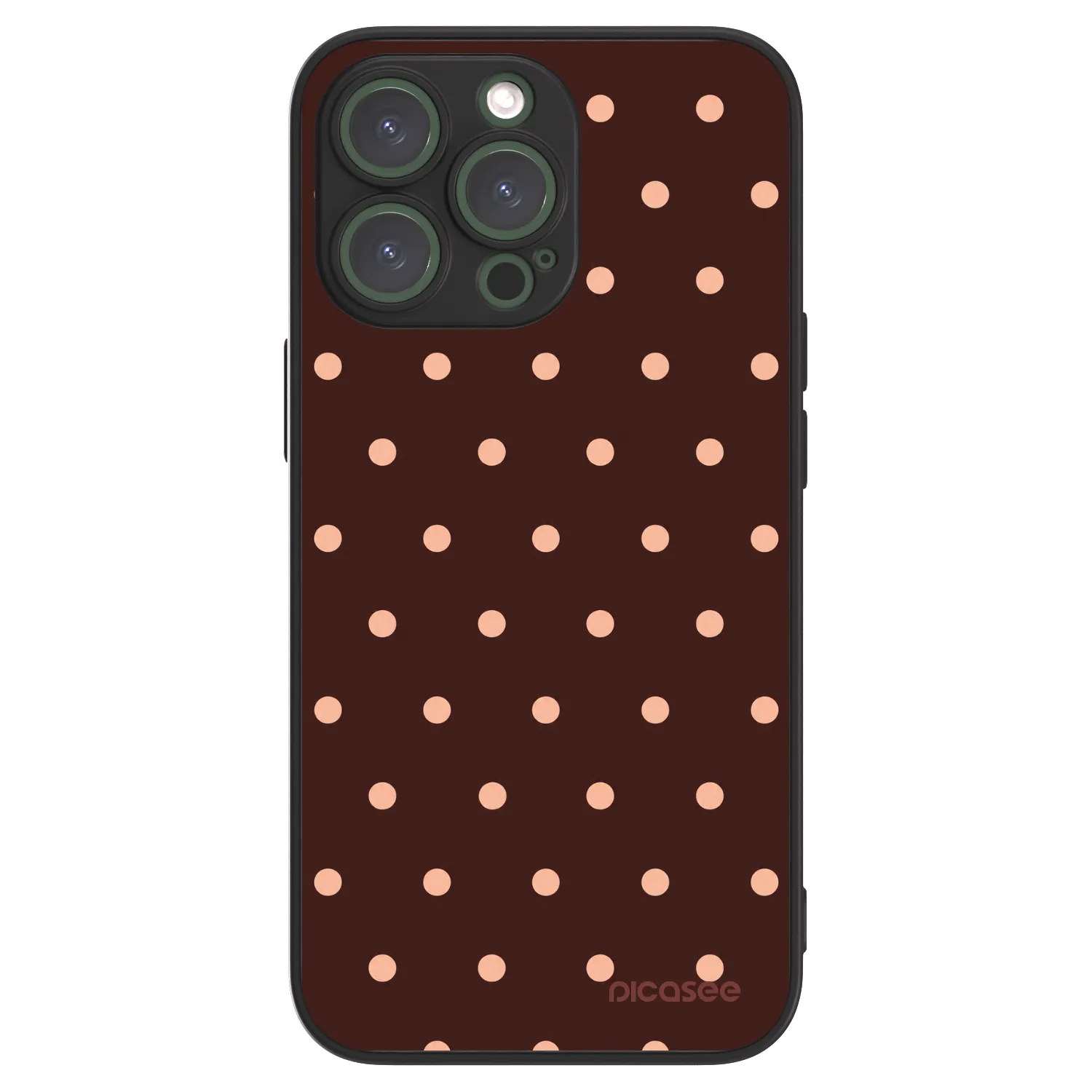 Picasee ULTIMATE CASE pentru Apple iPhone 13 Pro - Peach Dots & Chocolate