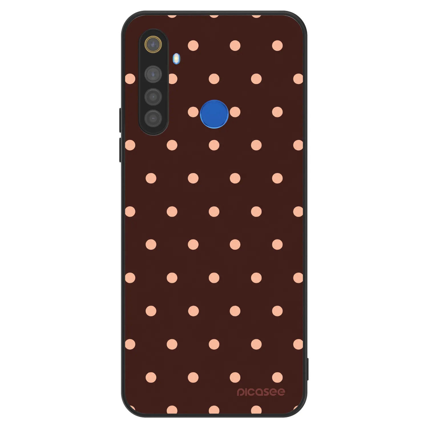 Picasee ULTIMATE CASE pentru Realme 5 - Peach Dots & Chocolate