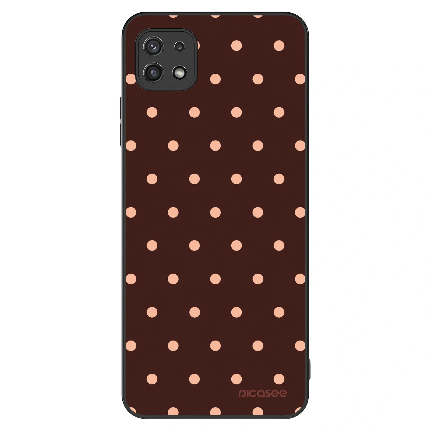 Picasee ULTIMATE CASE pentru Samsung Galaxy A22 A226B 5G - Peach Dots & Chocolate