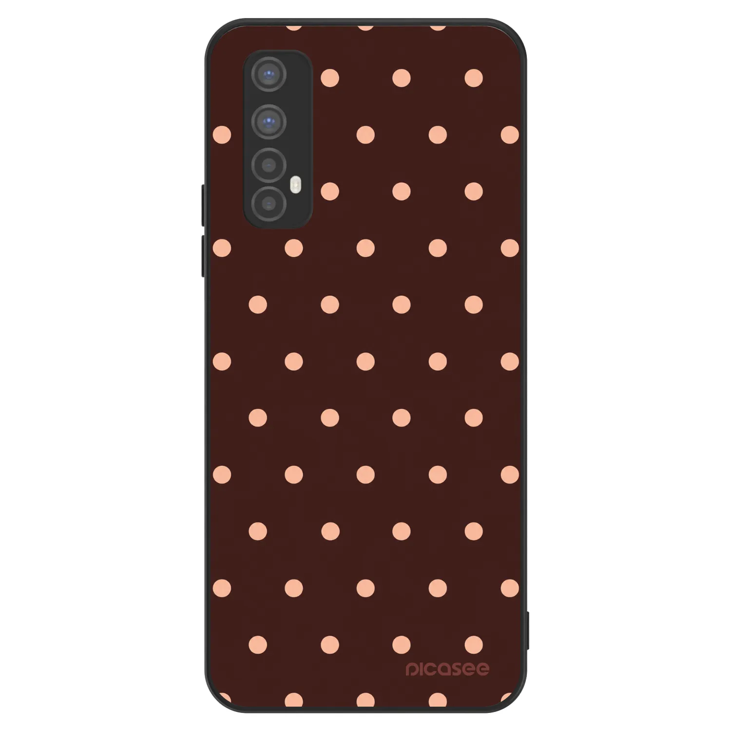 Picasee ULTIMATE CASE pentru Realme 7 - Peach Dots & Chocolate