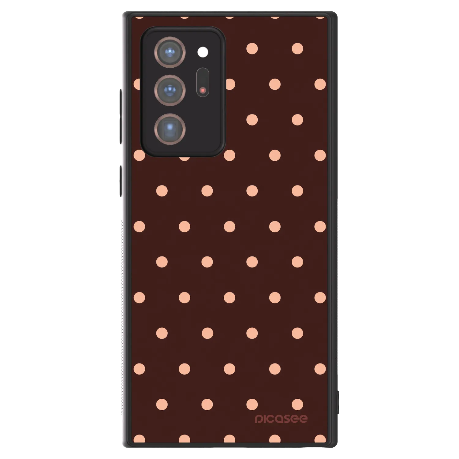 Picasee ULTIMATE CASE pentru Samsung Galaxy Note 20 Ultra - Peach Dots & Chocolate