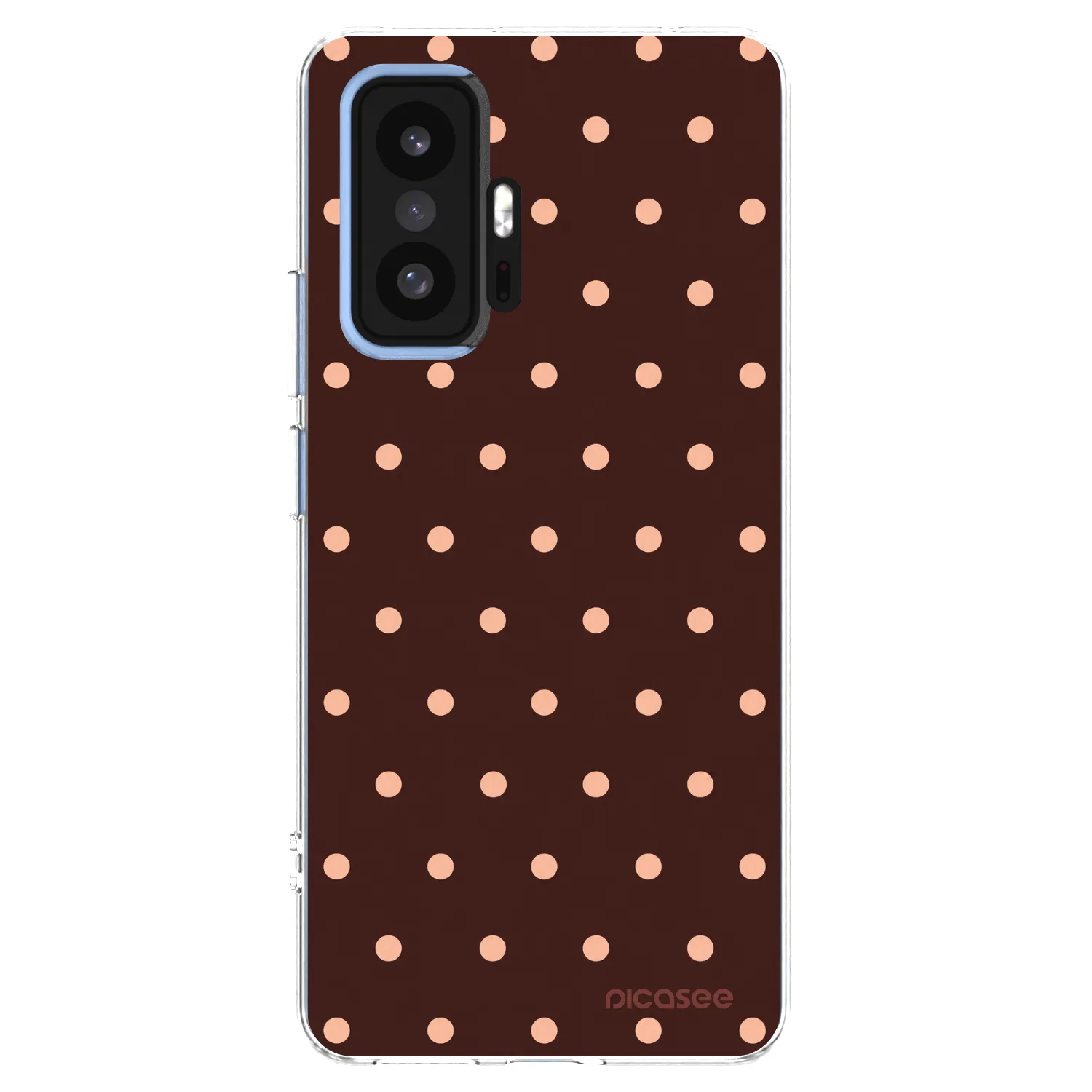 Picasee husă transparentă din silicon pentru Xiaomi 11T - Peach Dots & Chocolate