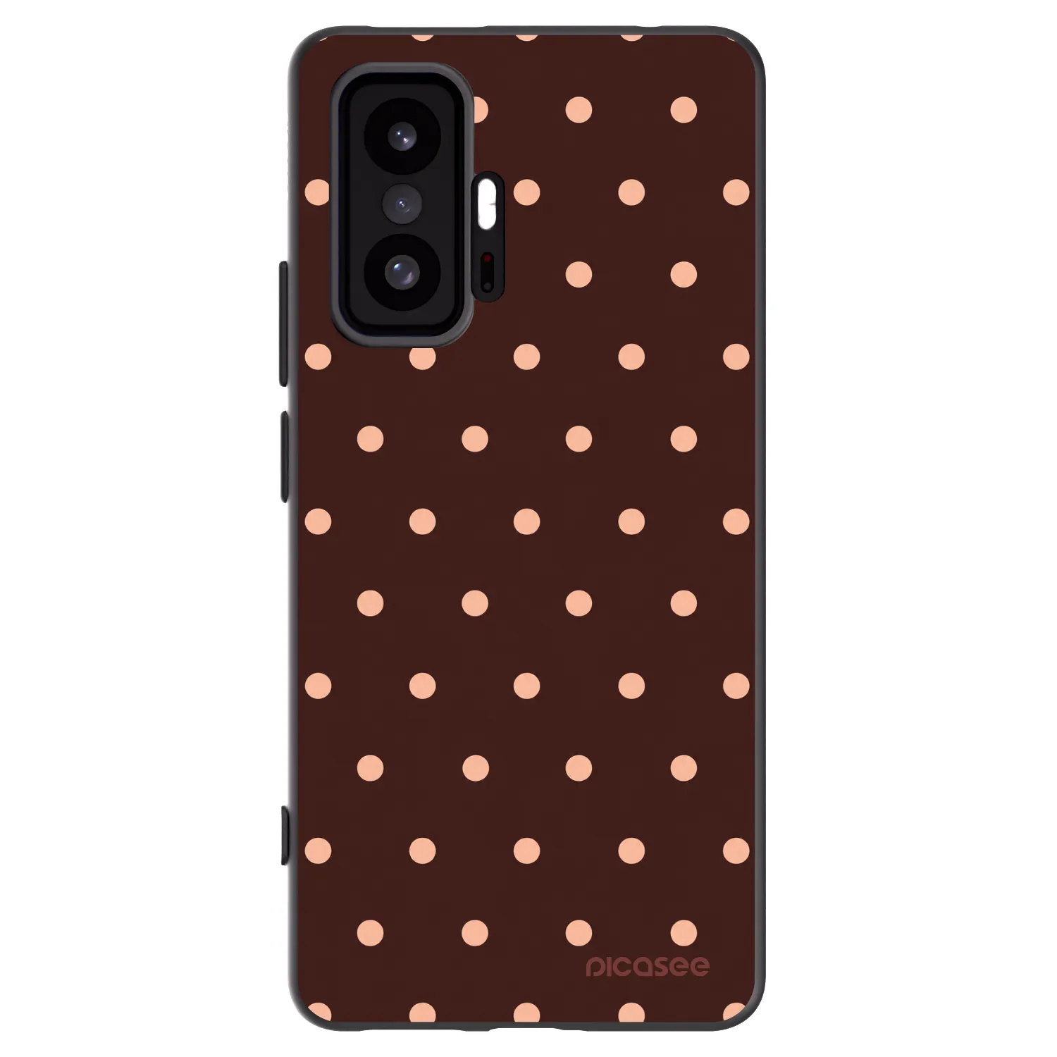 Picasee husă neagră din silicon pentru Xiaomi 11T - Peach Dots & Chocolate