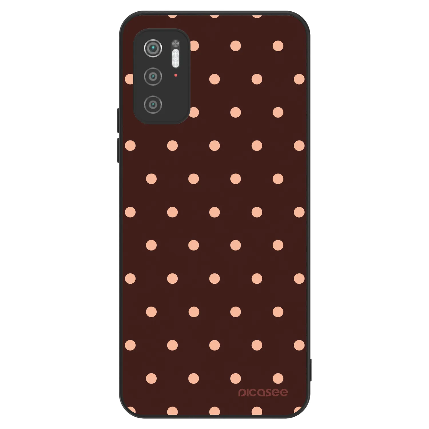Picasee ULTIMATE CASE pentru Xiaomi Poco M3 Pro 5G - Peach Dots & Chocolate