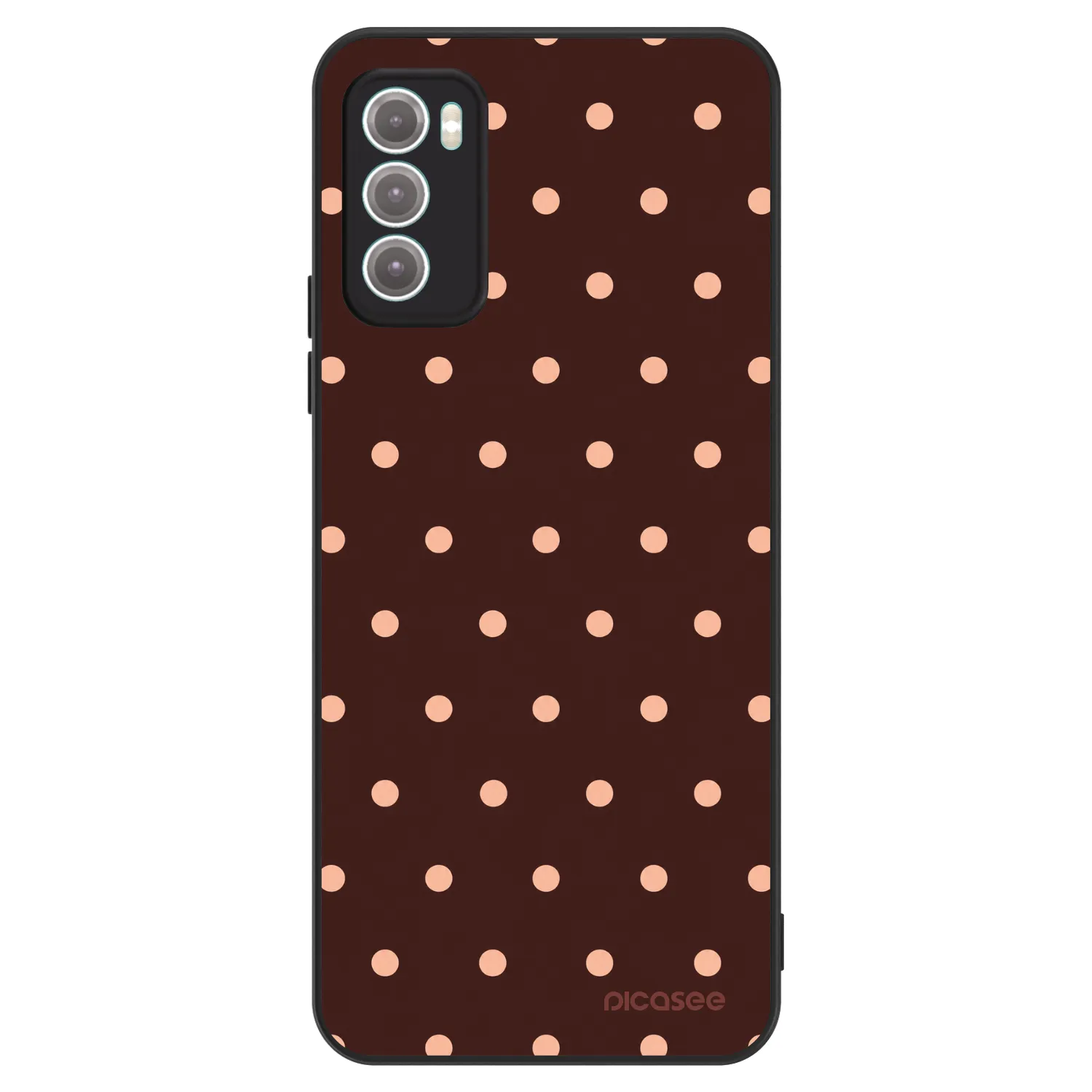Picasee ULTIMATE CASE pentru Motorola Moto G60 - Peach Dots & Chocolate