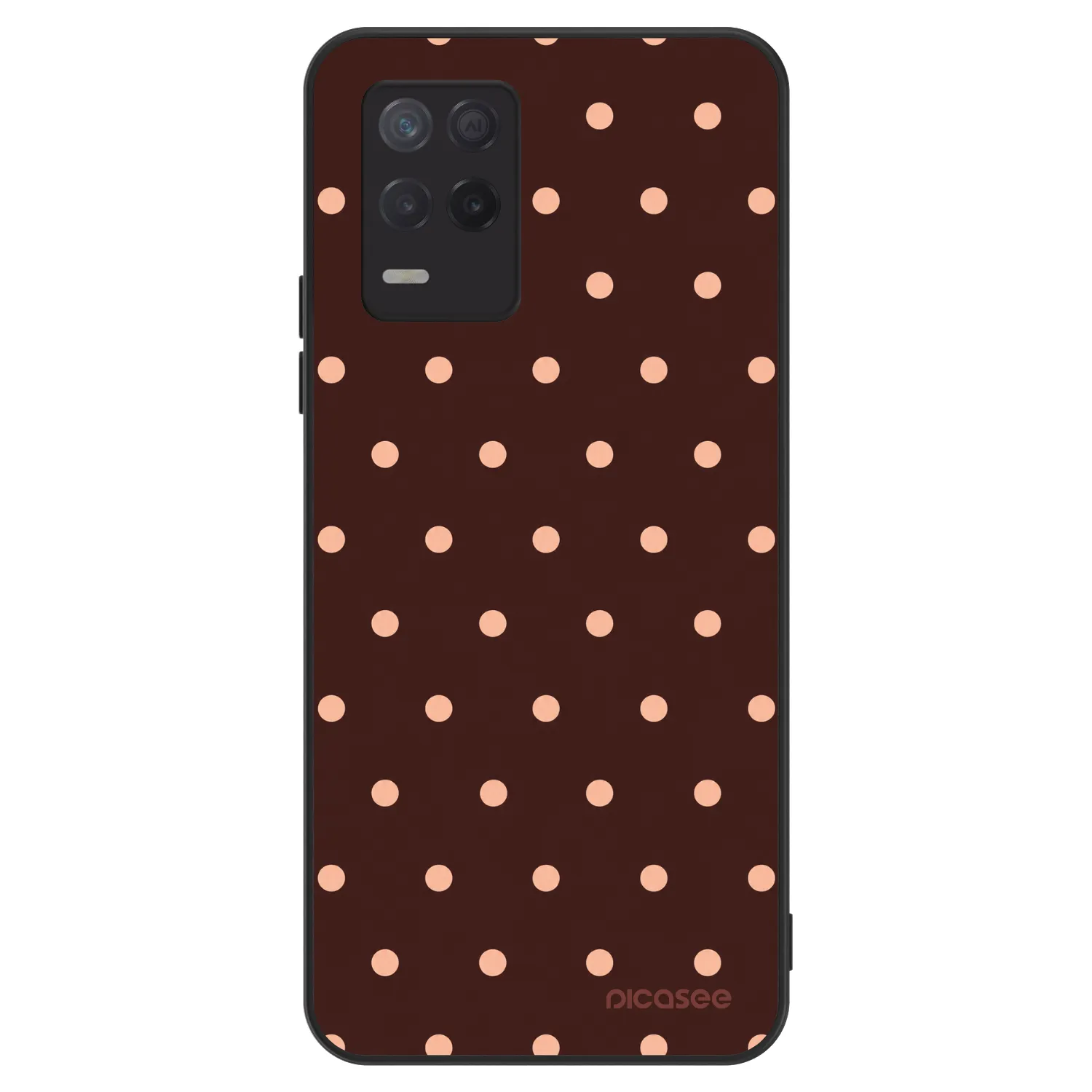 Picasee ULTIMATE CASE pentru Realme 8 5G - Peach Dots & Chocolate