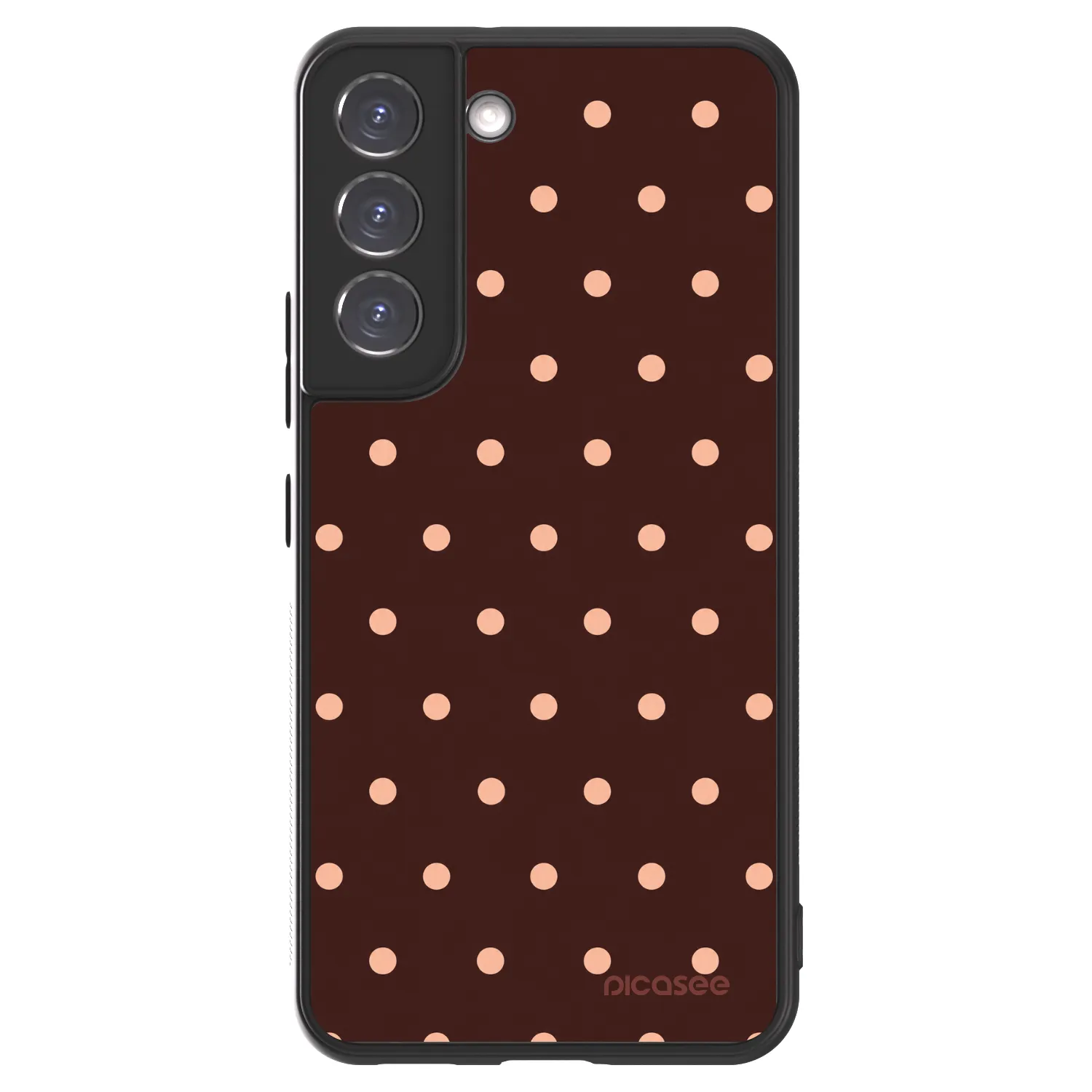 Picasee ULTIMATE CASE pentru Samsung Galaxy S22 5G - Peach Dots & Chocolate