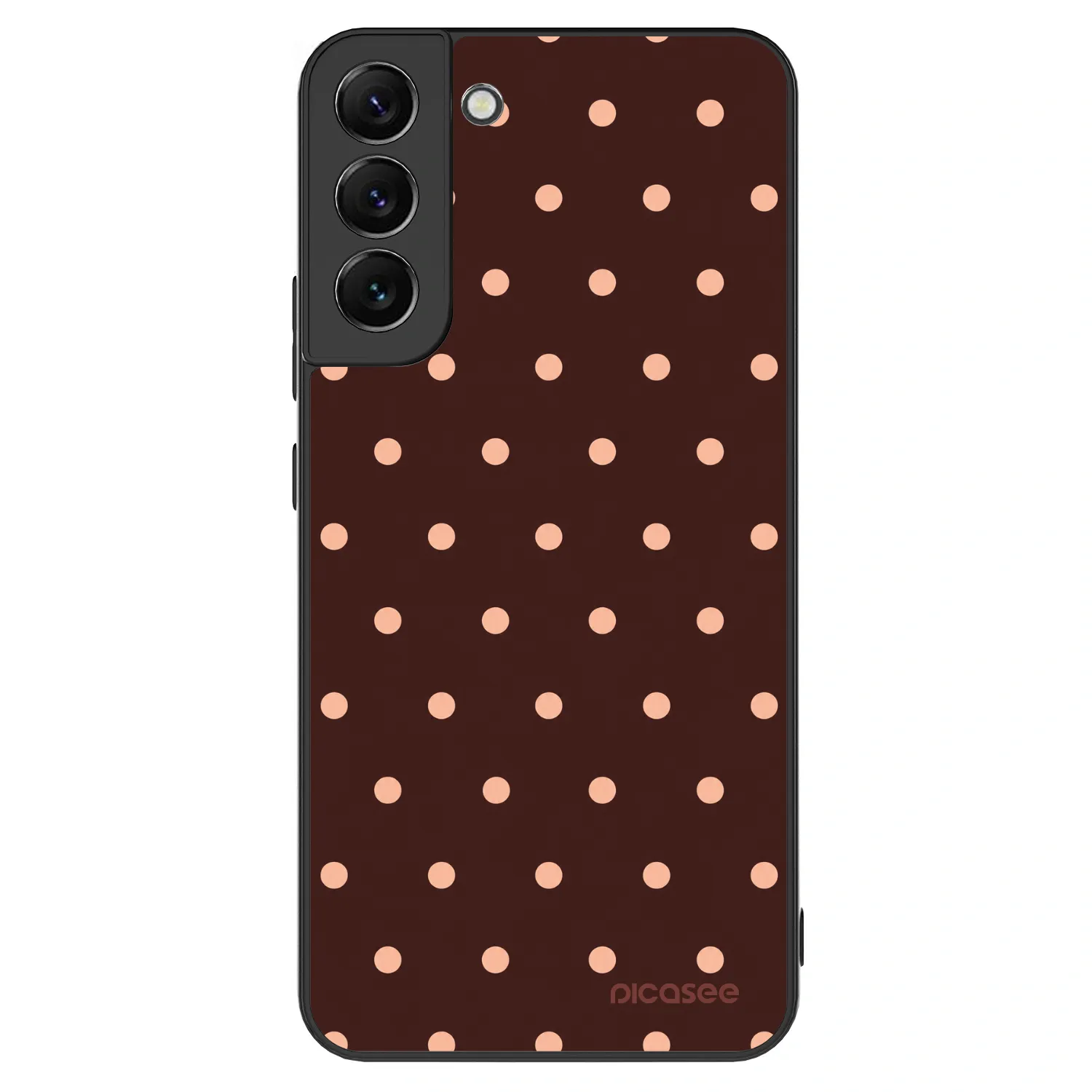 Picasee ULTIMATE CASE pentru Samsung Galaxy S22+ 5G - Peach Dots & Chocolate